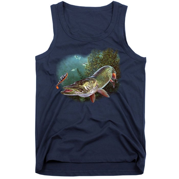 Musky Chase Fishing Tank Top