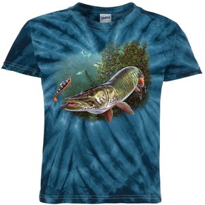 Musky Chase Fishing Kids Tie-Dye T-Shirt