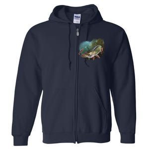 Musky Chase Fishing Full Zip Hoodie