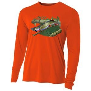 Musky Escape Route Fishing Cooling Performance Long Sleeve Crew