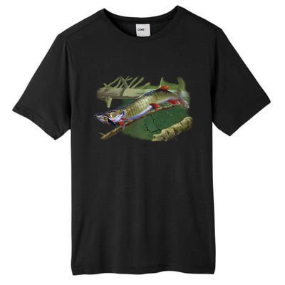 Musky Escape Route Fishing Tall Fusion ChromaSoft Performance T-Shirt