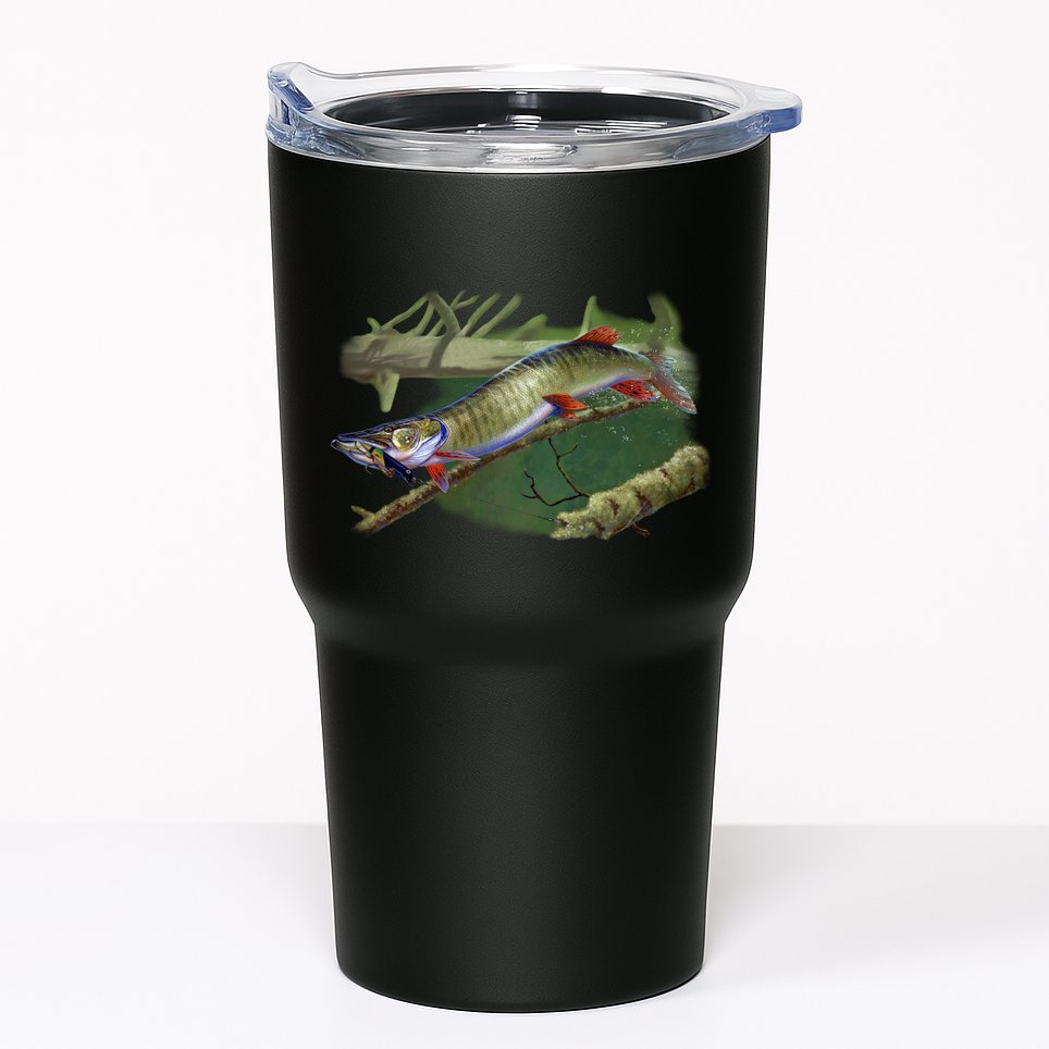 Musky Escape Route Fishing Tumbler