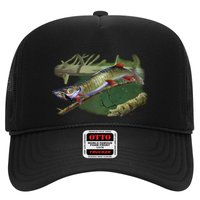 Musky Escape Route Fishing Trucker Hat