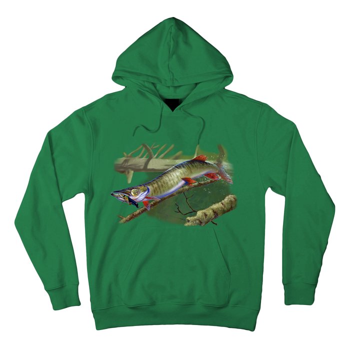 Musky Escape Route Fishing Hoodie