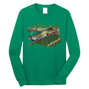 Musky Escape Route Fishing Long Sleeve Shirt