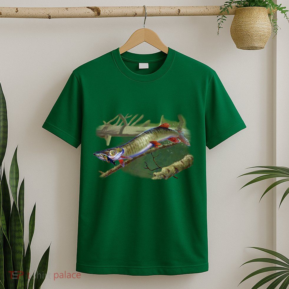 Musky Escape Route Fishing T-Shirt