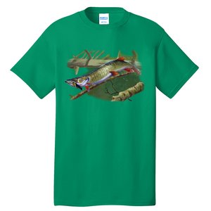 Musky Escape Route Fishing Tall T-Shirt