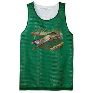 Musky Escape Route Fishing Mesh Reversible Basketball Jersey Tank