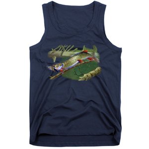 Musky Escape Route Fishing Tank Top