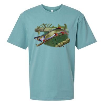 Musky Escape Route Fishing Sueded Cloud Jersey T-Shirt