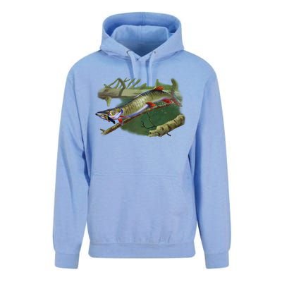 Musky Escape Route Fishing Unisex Surf Hoodie