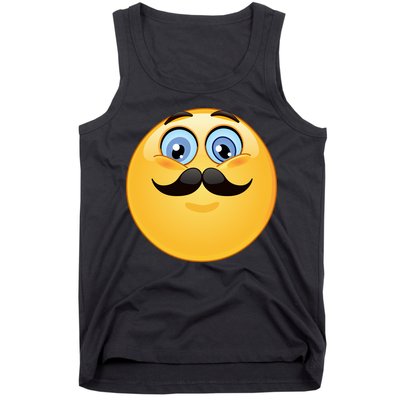 Mustache Emoji Smiley Face Tank Top