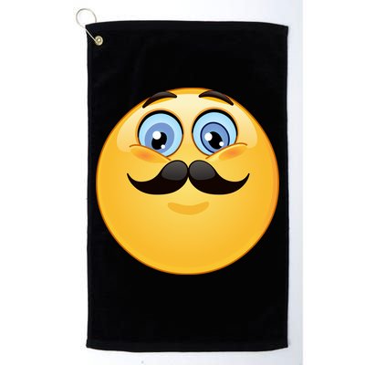 Mustache Emoji Smiley Face Golf Towel