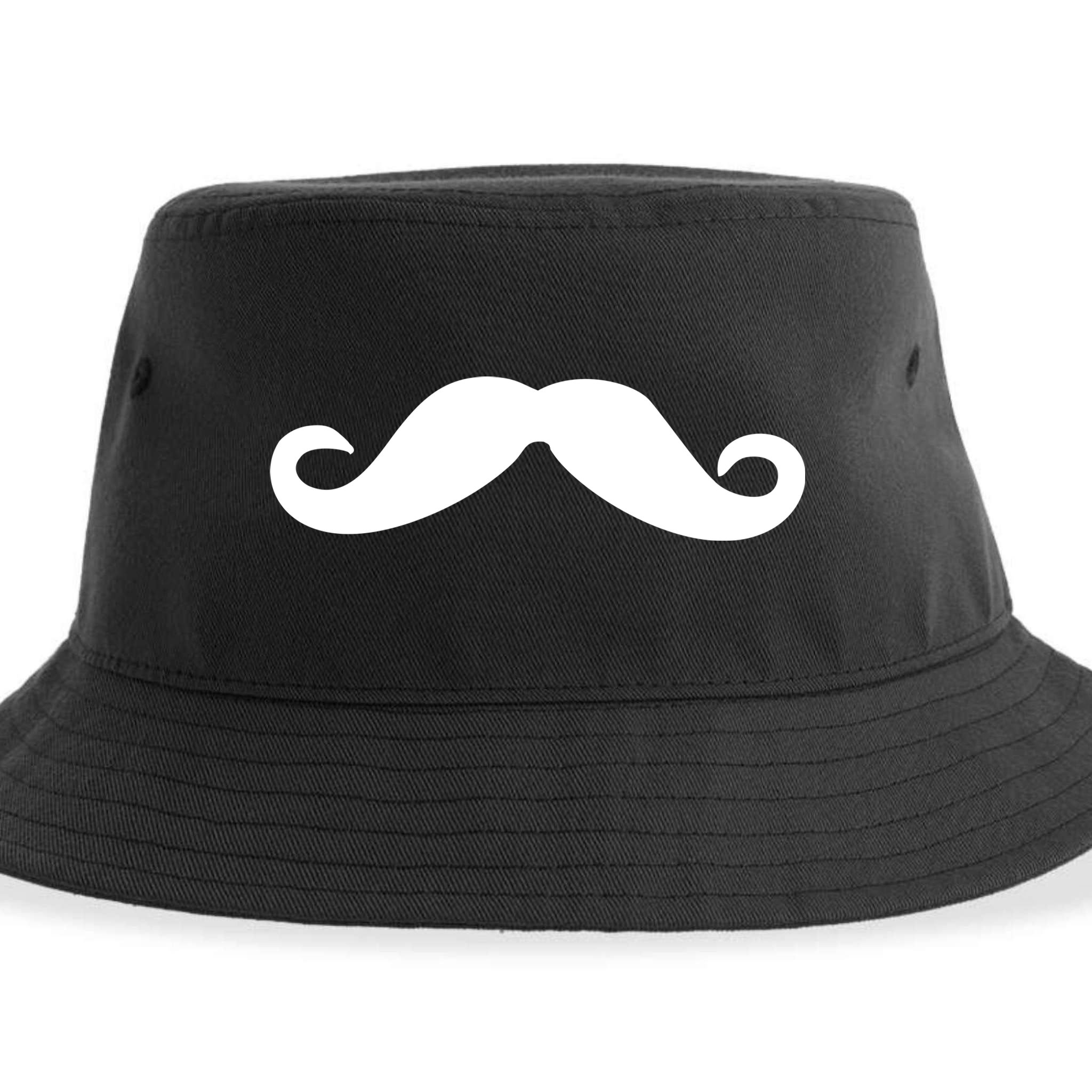 Mustache Logo Sustainable Bucket Hat