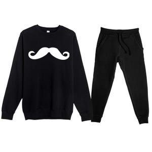 Mustache Logo Premium Crewneck Sweatsuit Set