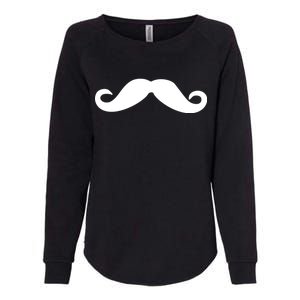 Mustache Logo Womens California Wash Sweatshirt