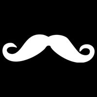 Mustache Logo Tie-Dye T-Shirt