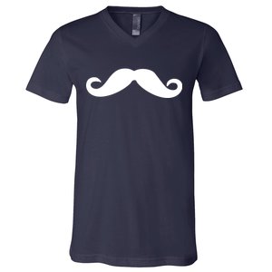 Mustache Logo V-Neck T-Shirt