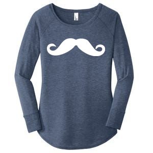 Mustache Logo Women's Perfect Tri Tunic Long Sleeve Shirt