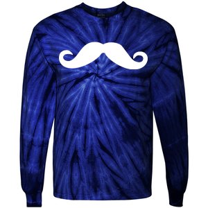 Mustache Logo Tie-Dye Long Sleeve Shirt