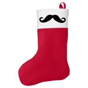 Mustache Logo Felt Holiday Christmas Stocking