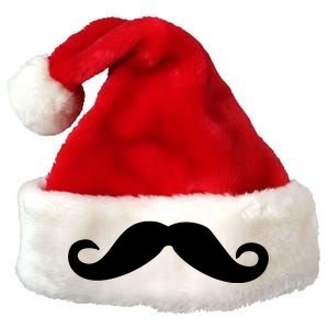 Mustache Logo Premium Christmas Santa Hat