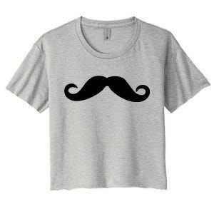 Mustache Logo Women's Crop Top Tee