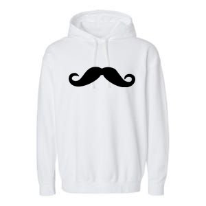 Mustache Logo Garment-Dyed Fleece Hoodie