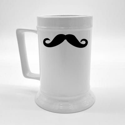 Mustache Logo Beer Stein