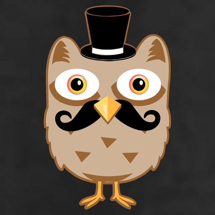 Mustache Owl With Hat Cool Comfort Performance Bucket Hat
