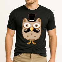 Mustache Owl With Hat Cooling Performance Crew T-Shirt