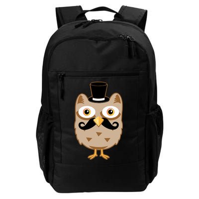 Mustache Owl With Hat Backpack