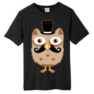 Mustache Owl With Hat Tall Fusion ChromaSoft Performance T-Shirt