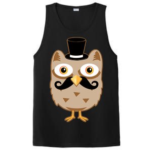 Mustache Owl With Hat PosiCharge Competitor Tank