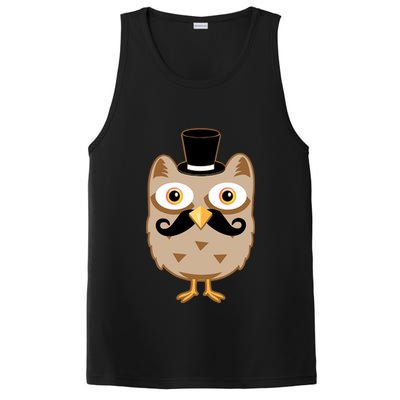 Mustache Owl With Hat PosiCharge Competitor Tank