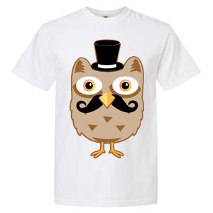 Mustache Owl With Hat Garment-Dyed Heavyweight T-Shirt