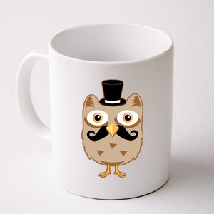 Mustache Owl With Hat Coffee Mug