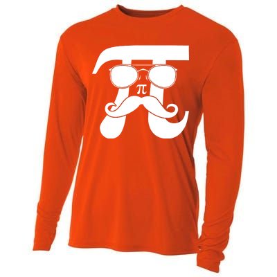 Mustache Pi Face Cooling Performance Long Sleeve Crew