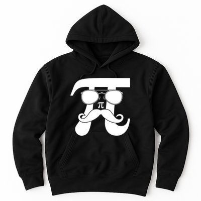 Mustache Pi Face Hoodie