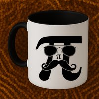 Mustache Pi Face Mug