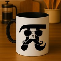 Mustache Pi Face Mug