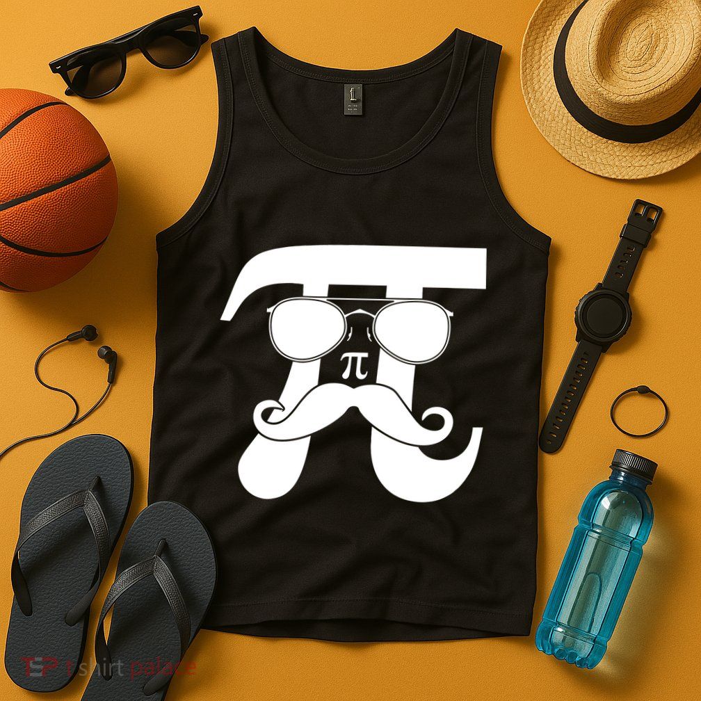Mustache Pi Face Tank Top