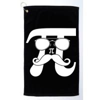 Mustache Pi Face Golf Towel