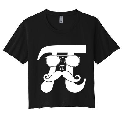 Mustache Pi Face Crop Top