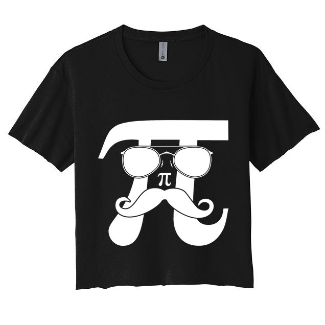 Mustache Pi Face Crop Top