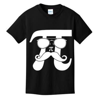 Mustache Pi Face Kids T-Shirt