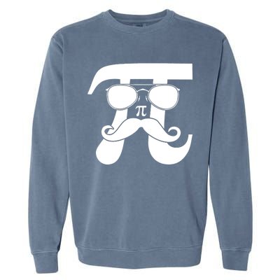 Mustache Pi Face Garment-Dyed Sweatshirt