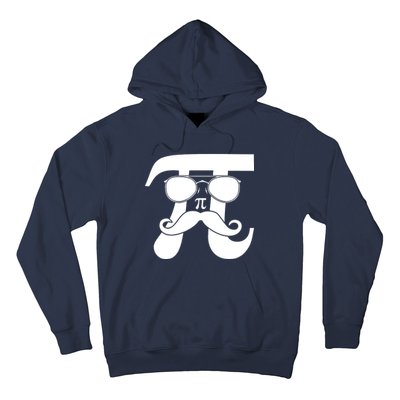 Mustache Pi Face Hoodie