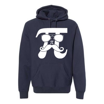 Mustache Pi Face Premium Hoodie