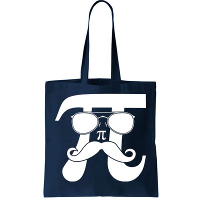 Mustache Pi Face Tote Bag